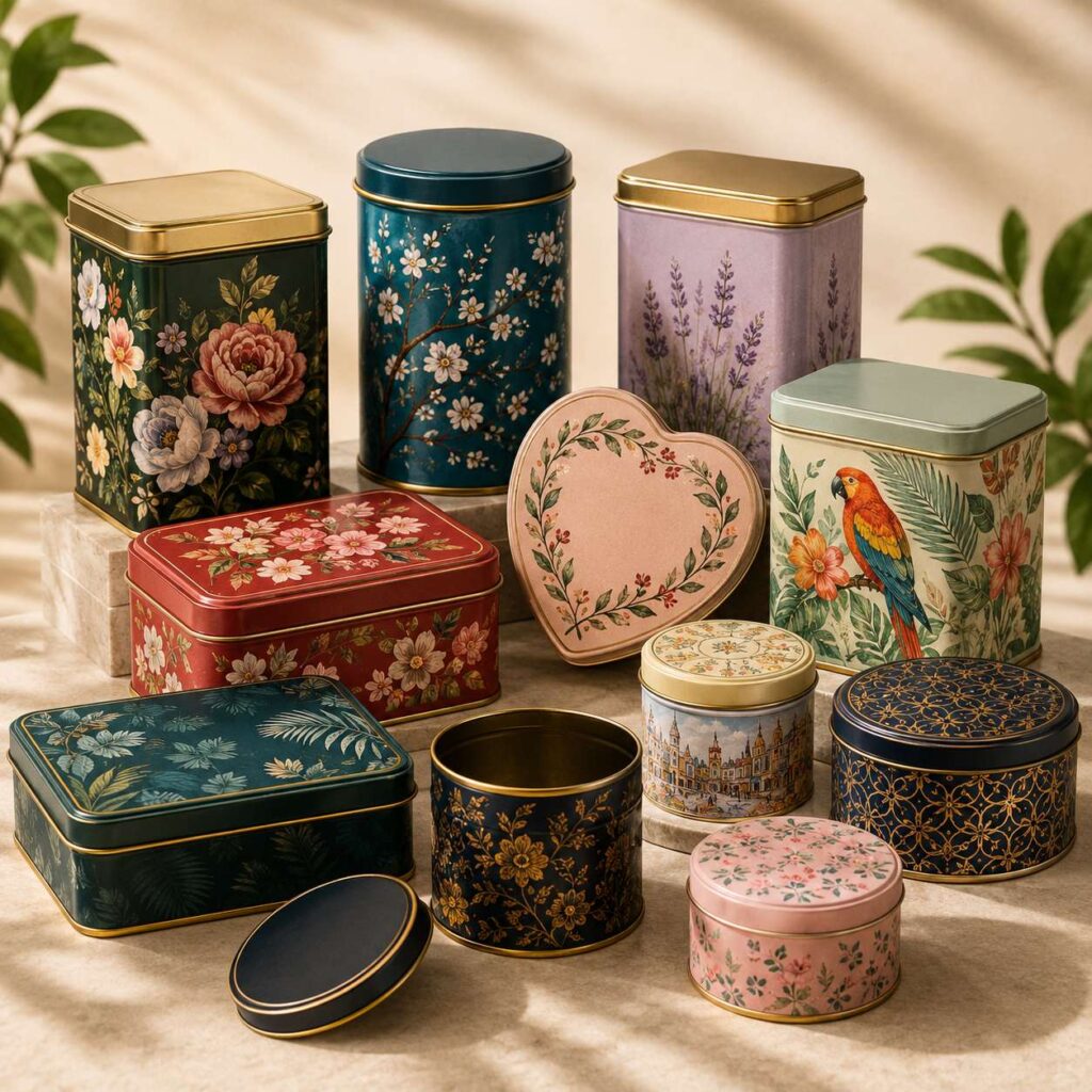 Printed Tin Containers